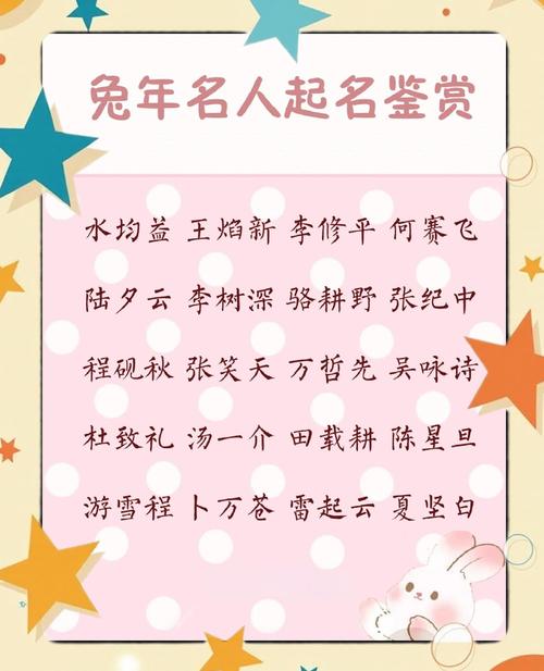 属兔的男孩起名大全