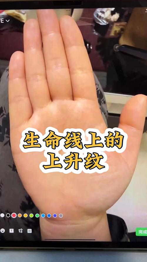 手掌中的辅助纹线——上升线