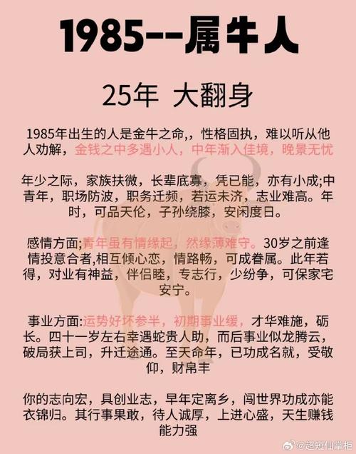 85年11月的牛是什么命 持济行善事可一生衣禄睦三春