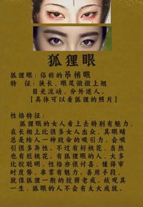 面相分析狐狸眼的人性格命运，狡猾世故不吃亏！