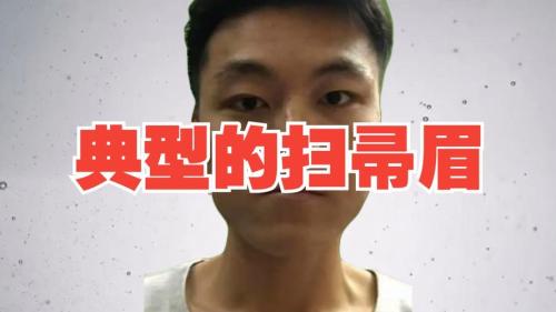 扫把眉图片，标准的扫把眉长这样