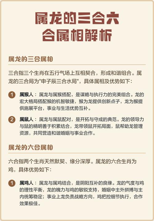 属龙最佳婚配属相 龙的三合和六合生生肖分别是什么