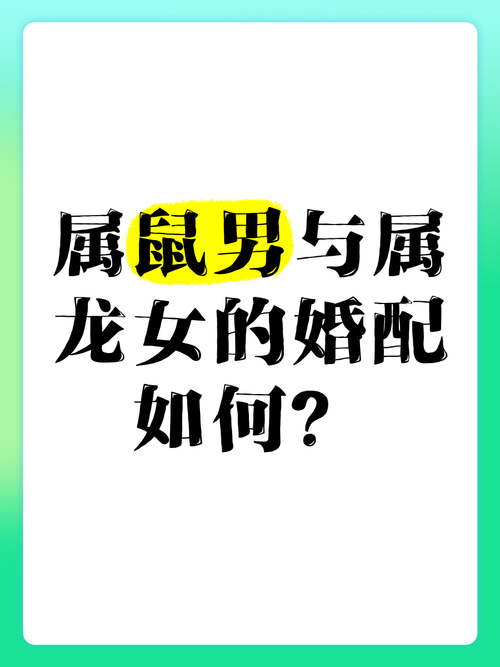 属鼠和属龙的婚姻如何