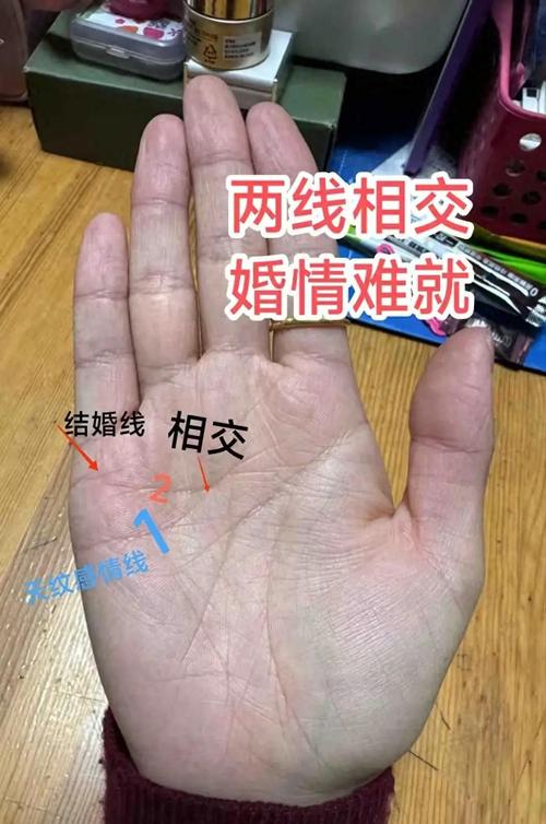 手相看爱情中的男女
