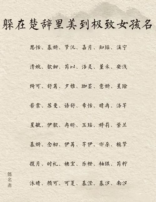 带冉字的女孩名字大全