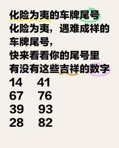 车牌号0到9吉凶 汽车牌照带财运的数字字母