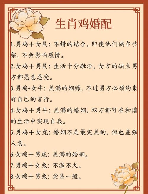 属鸡男的婚姻观 生肖鸡男跟生肖鸡女配吗