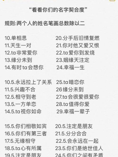 情侣姓名姻缘算命的方法
