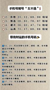 根据手机号码看个人运势 尾号吉祥磁场推荐