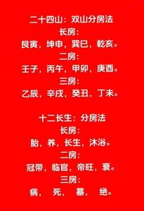 双山五行口诀