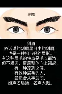 剑眉的人性格特征