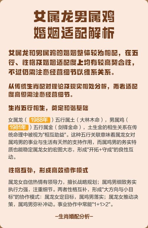 属龙的婚配宜忌 生肖鸡男跟生肖龙女能配吗