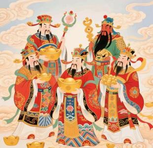 文武财神和五路财神