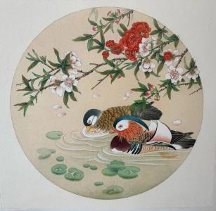 家里放置桃花的风水 鸳鸯画促进感情
