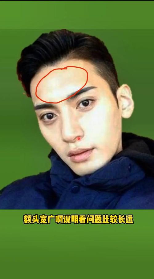 额头宽的男人