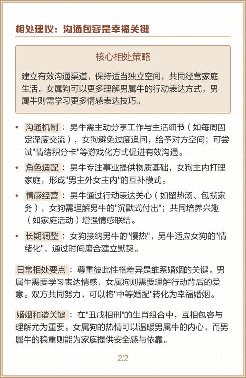 属狗男和属牛女相处建议 属狗男和属牛女在一起相配吗