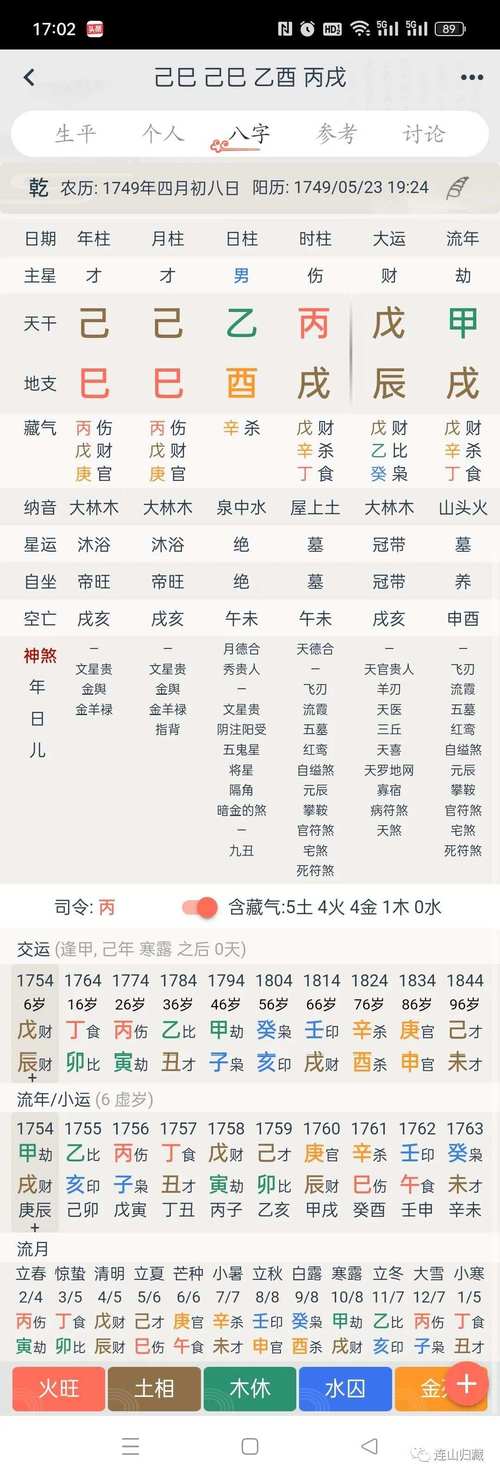 乙巳月五行属什么