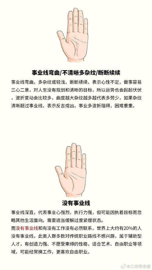 手相没有事业线代表找不到感兴趣的工作？