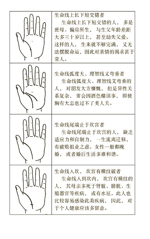 生命线上有支线反映你怎样的命运?