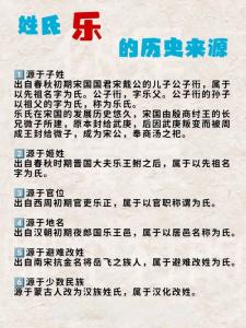 乐姓的来源是什么