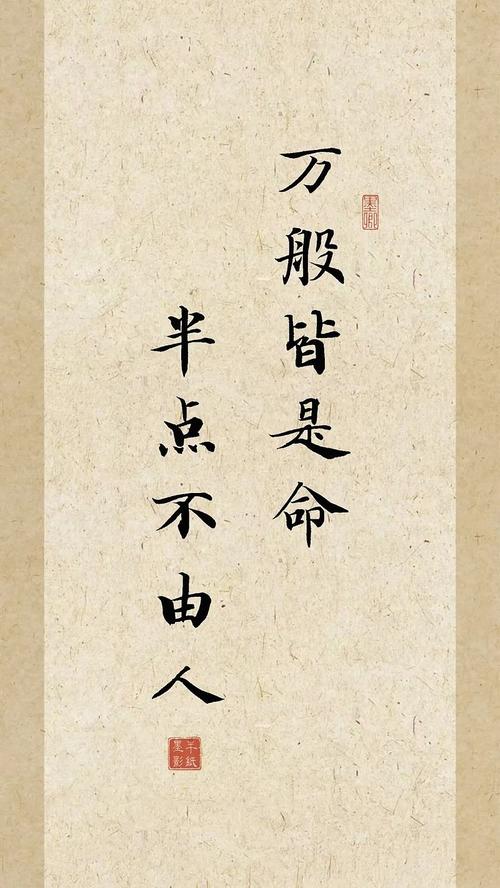 富贵由天定万般皆是命,万般皆是命半点不由人是什么意思