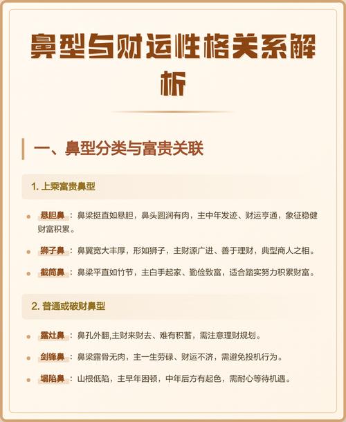 如何从鼻子看人的性格脾气及财运