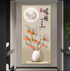 进门左边贴什么画好