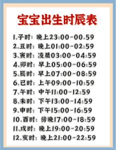 男孩什么时辰出生最好 卯时和午时