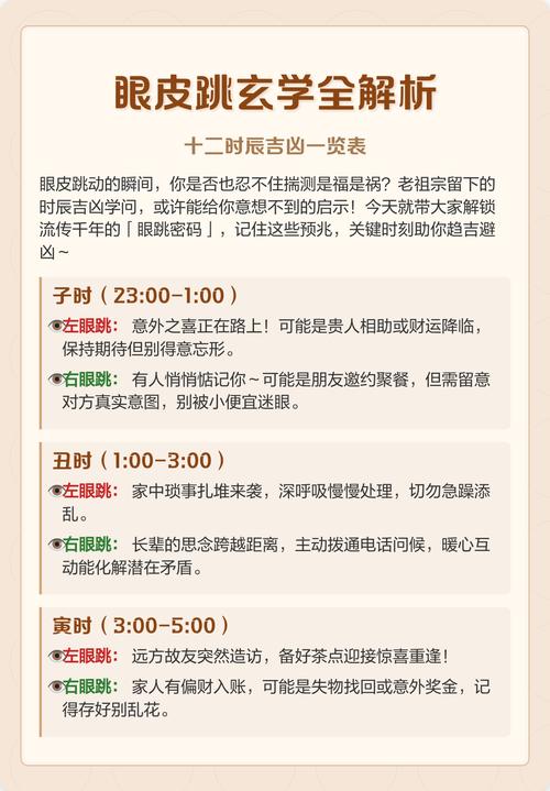眼皮跳测吉凶预测 如何根据时辰测眼皮跳的吉凶