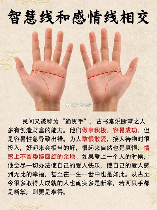 男人右手断掌代表什么