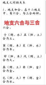 八字中地支三合是什么意思