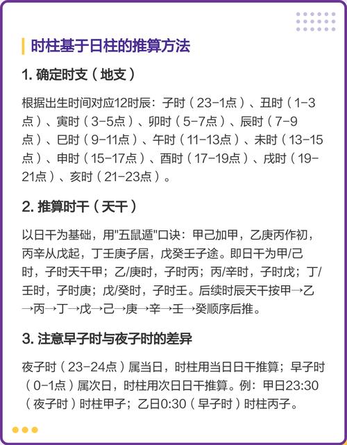 八字中的日柱怎么算