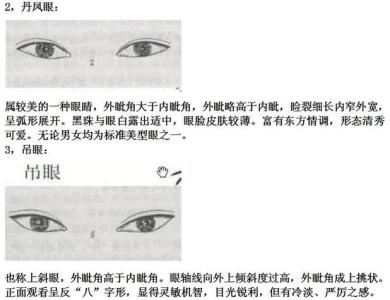 面相图解之男人吊眼命运好不好