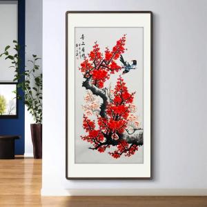 办公室挂梅花国画好吗？显得清高？