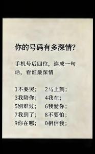 手机号码看你的爱情电力