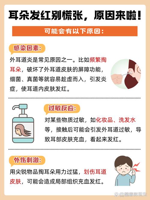 耳朵红的原因