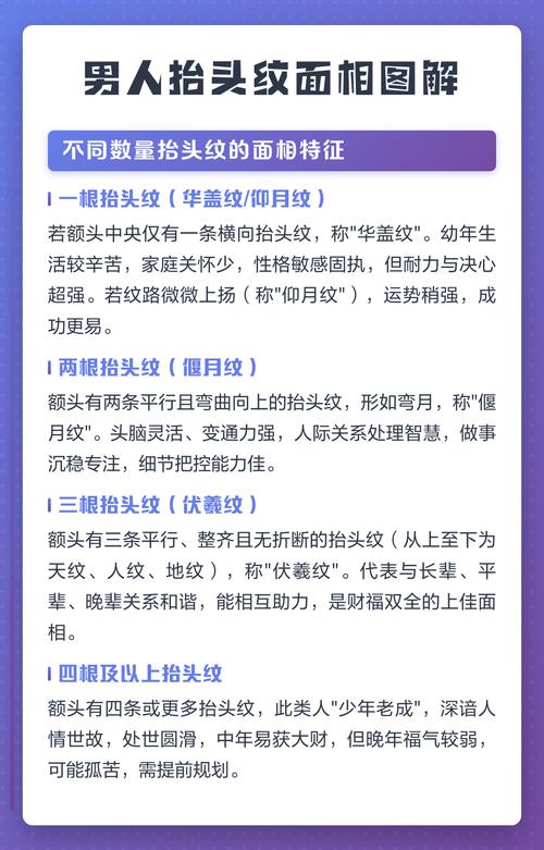 天生有抬头纹的男人命好不好 不同的抬头纹详解
