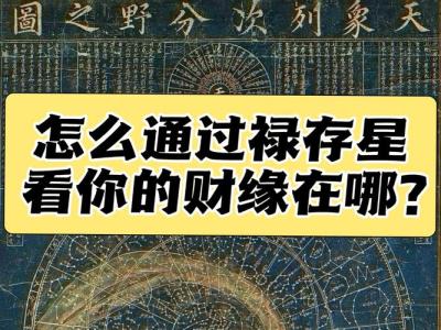 禄存星入夫妻宫  一生财运稳定
