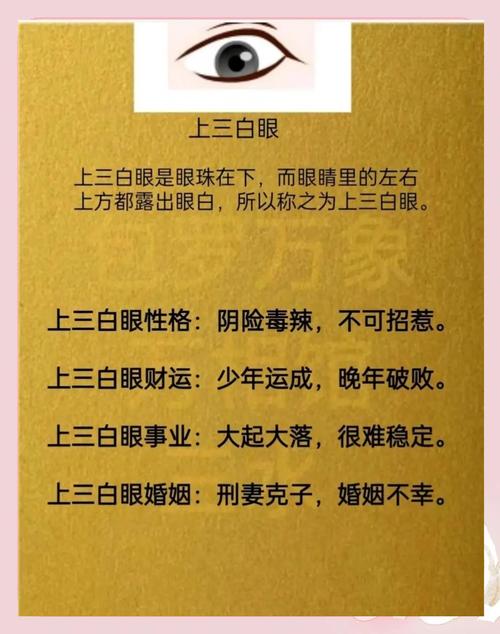 三白眼面相详解
