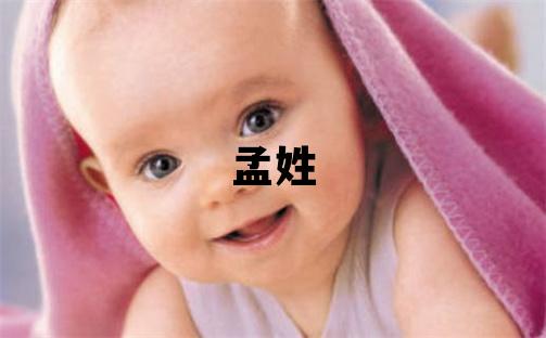 孟姓有智慧才气的男孩名字