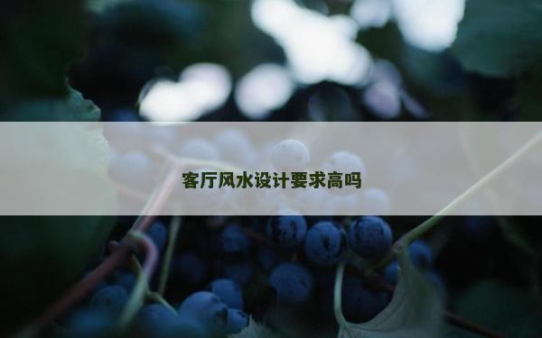 客厅风水设计要求高吗