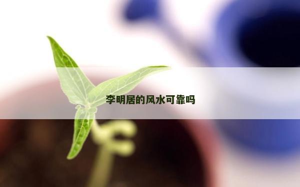 李明居的风水可靠吗