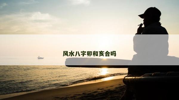 风水八字卯和亥合吗