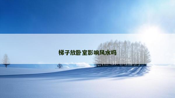 梯子放卧室影响风水吗