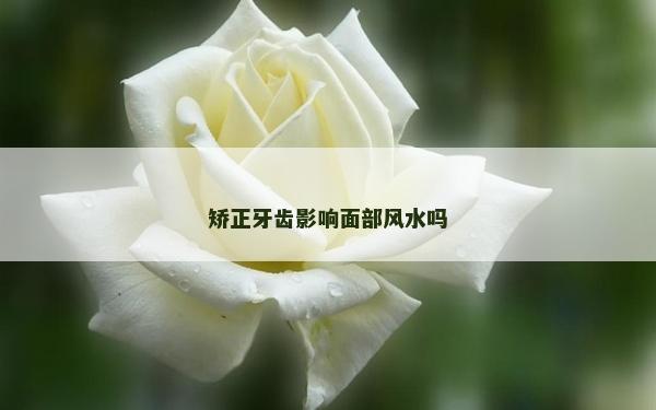 矫正牙齿影响面部风水吗