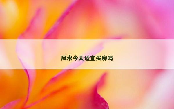 风水今天适宜买房吗