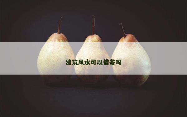 建筑风水可以借鉴吗