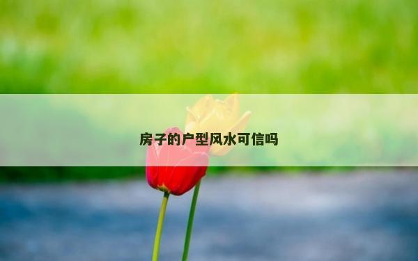 房子的户型风水可信吗