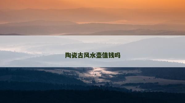 陶瓷古风水壶值钱吗