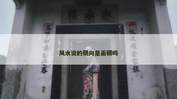 风水说的朝向是面朝吗